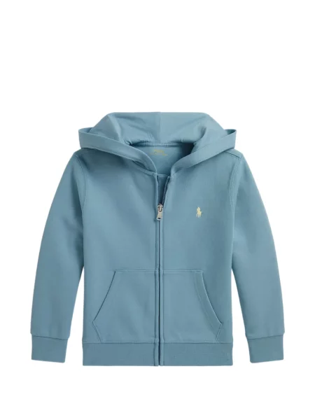 Dětska mikina na zip Polo Ralph Lauren modrá