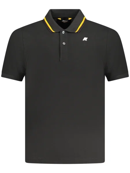 Polo K-way cu mâneci scurte negru
