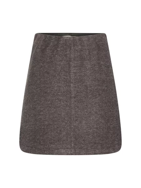 Spódnica skórzana Ichi brązowa