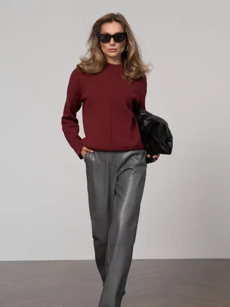 Джемпер TrikoBakh вишневий текстиль