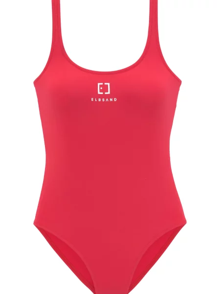 Elbsand Costum de baie întreg roșu alb