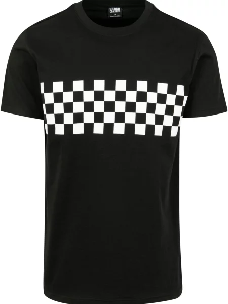 Polo majica Uc Men s karirastim vzorcem bela