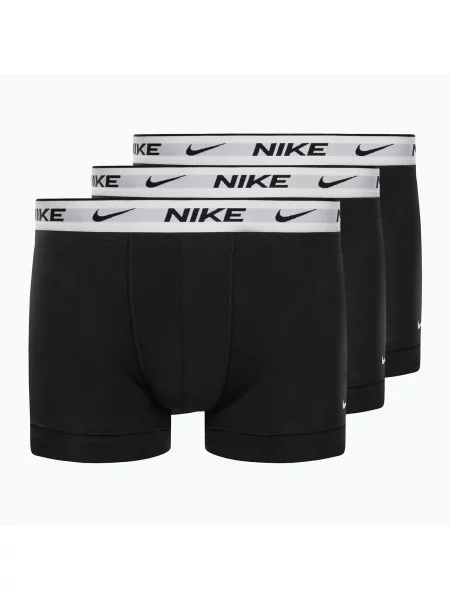 Boxerky Nike Everyday Cotton Stretch Trunk black/white wb černé