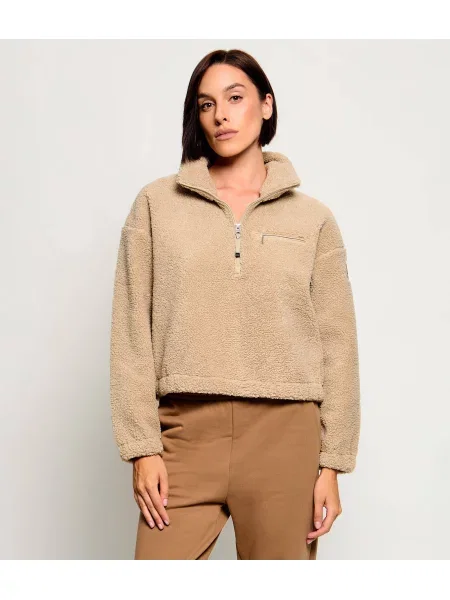 PARAJUMPERS Din fleece hanorac Honka | Cropped Fit bej