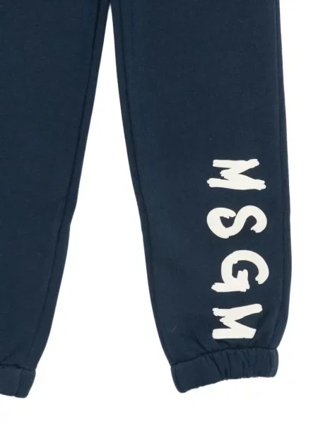 Spodnie dziecięce Msgm niebieskie