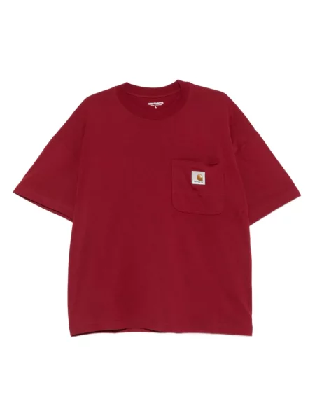 Tricou Carhartt Wip cu autograf roșu