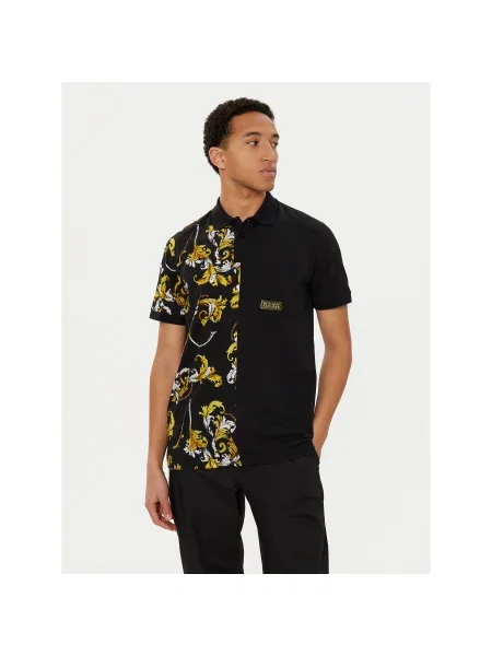 Versace Jeans Couture Pólóing Regular Fit fekete