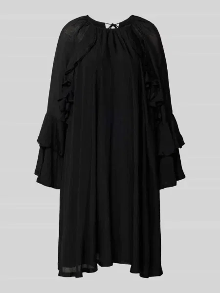 Sukienka o długości do kolan z mieszanki model ‘NORMA’ Copenhagen Muse czarna