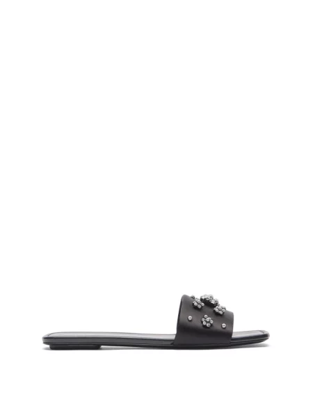 Klapki Stuart Weitzman bez obcasa czarne