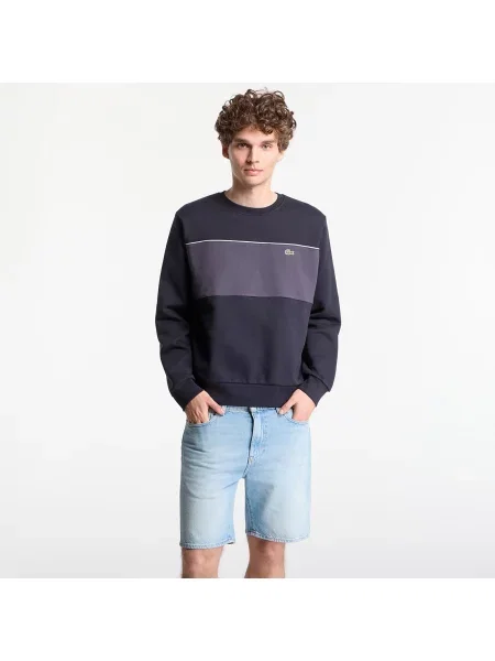 Суитшърт LACOSTE Sweatshirt Blackbird/ Graphite 4