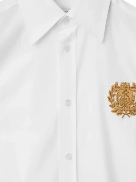 Cămașă Burberry cu broderie alb