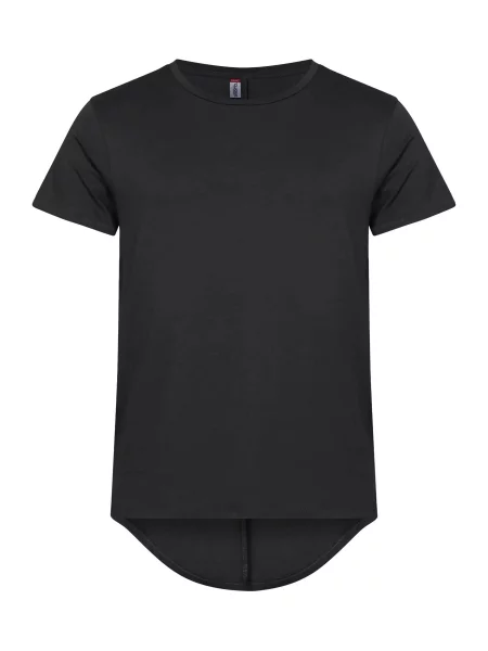 Clique koszulka Brooklyn z bawełny luźny wydłużony krój – Black czarna