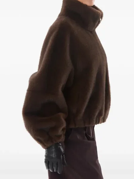 Geacă bomber Giovanni Paris cu blană maro