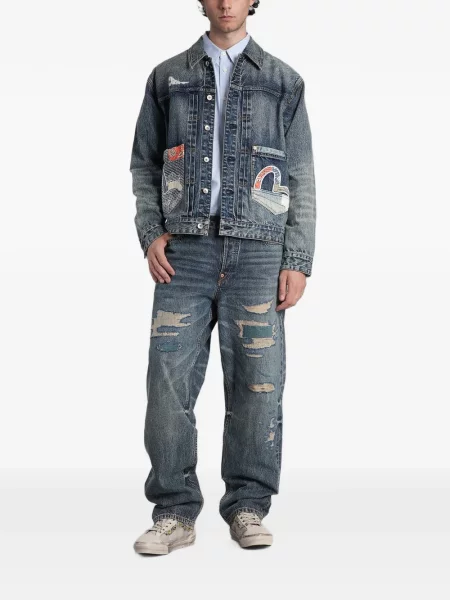 Geacă de blugi Evisu albastru
