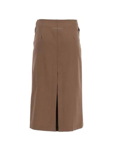 Fustă midi Mm6 Maison Margiela maro