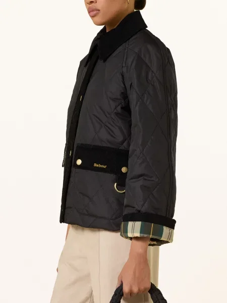 Barbour Prošívaná Bunda Kilnwick Quilt černá