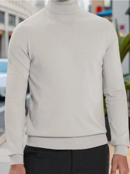 Sinsay Klasyczny golf beżowy