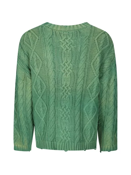 Pulover Found zdrențuiți verde