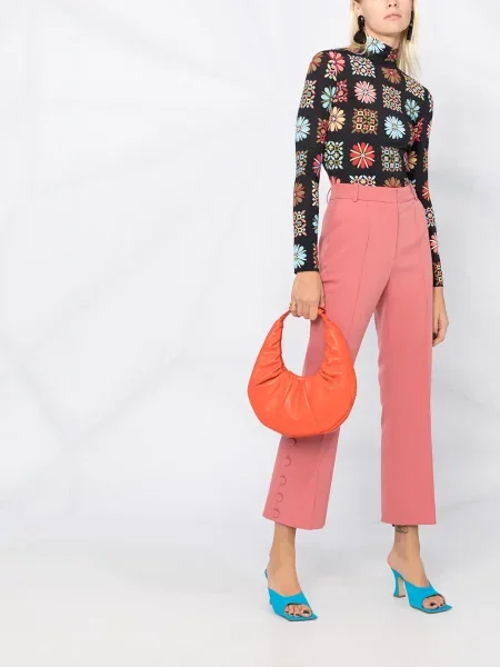 Heláncă La Doublej cu model floral negru