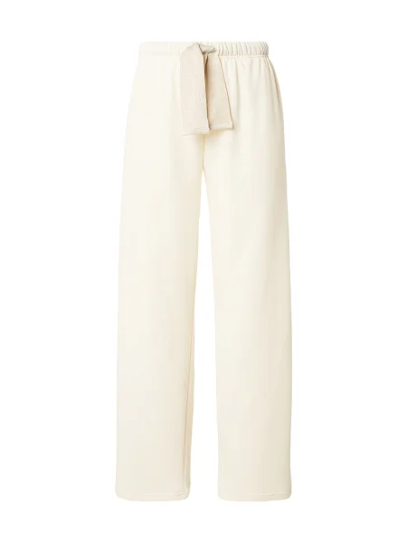 PIECES Pantaloni PCCHILLI lână alb