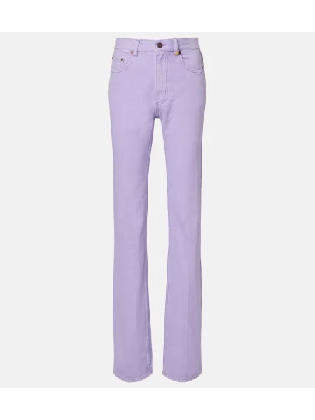 Blugi drepți Chloé violet