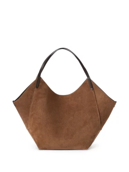 Reversibil geantă shopper Brunello Cucinelli maro