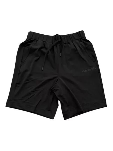 Szorty Calvin Klein z logo ze sznurkiem czarne