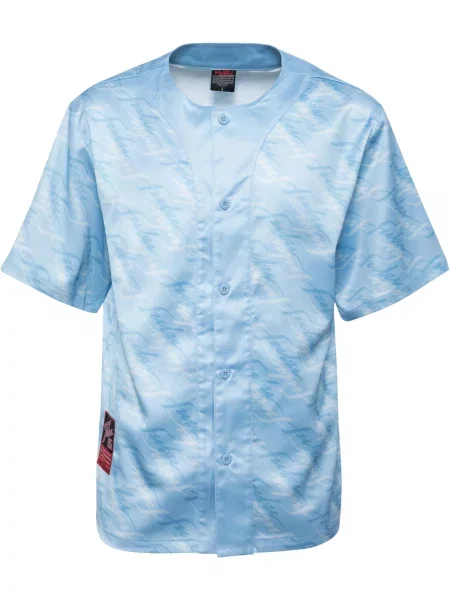 FUBU Tricou funcțional albastru / albastru deschis / roșu negru