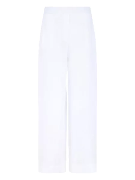 Pantaloni cu picior drept Gran Sasso alb