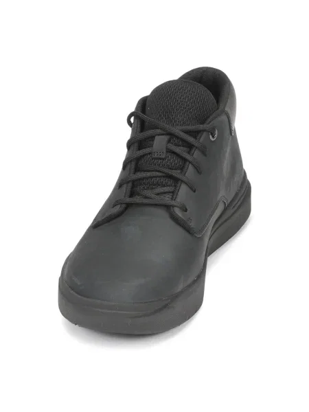 Šnurovacie kožené čižmy Timberland čierna