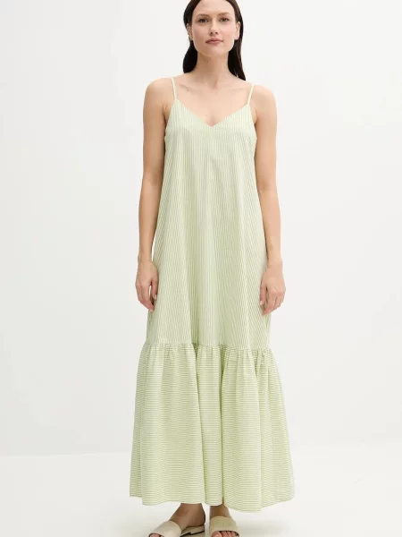 Сукня United Colors of Benetton maxi розкльошена зелений