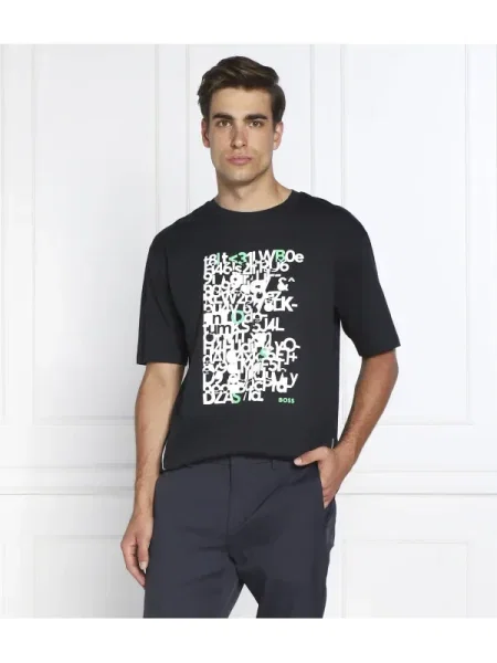 BOSS GREEN Tricou Tee 5 verde