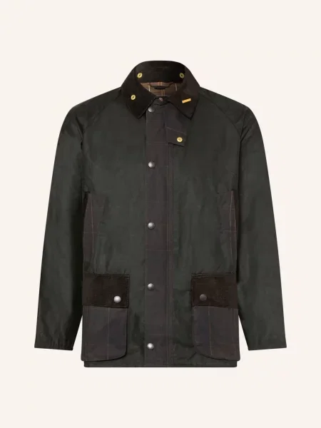 Barbour Polní Bunda Patch Bedale khaki / tmavě hnědá