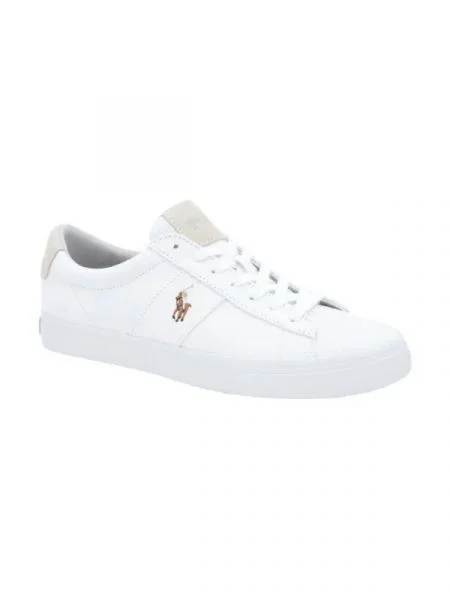 POLO RALPH LAUREN Teniși SAYER cu adaos de piele alb