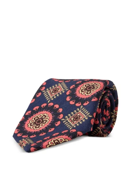 Cravată Ralph Lauren Rrl de lână cu imagine albastru