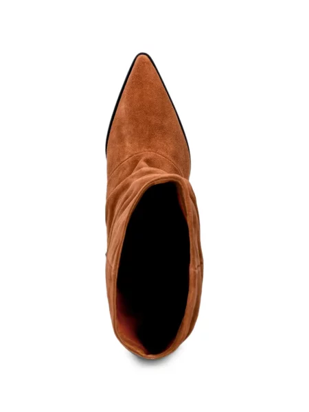 Botine Copenhagen din piele de căprioară maro