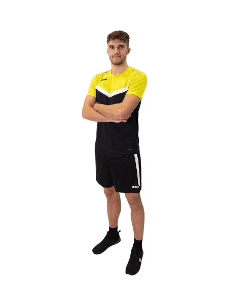 JAKO Tricou funcțional galben / negru alb