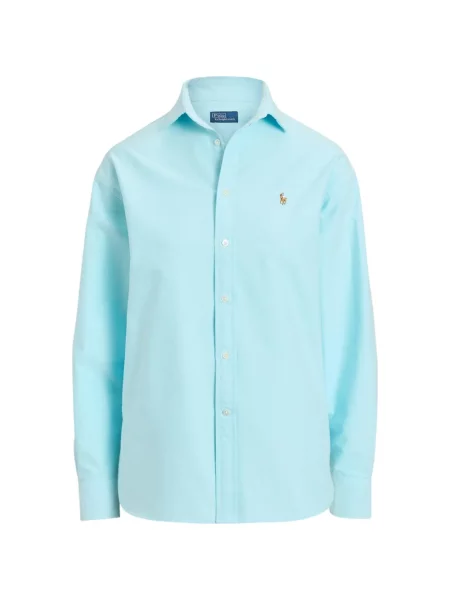 Lanena ošišano polo majica Polo Ralph Lauren s printom siva