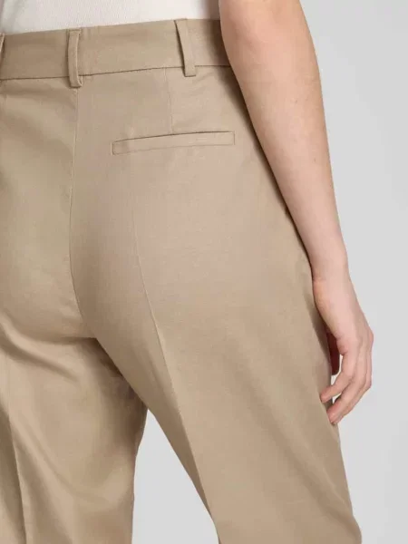 Spodnie lniane o kroju regular fit z wpuszczanymi Jake*s Collection