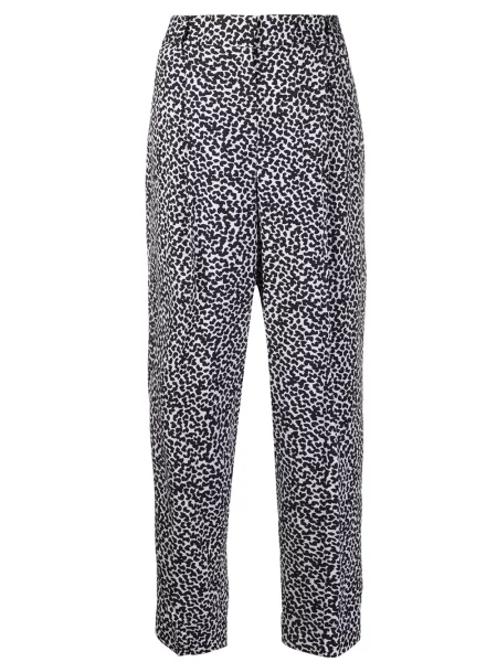 Pantaloni Michael Michael Kors cu imagine cu model leopard negru