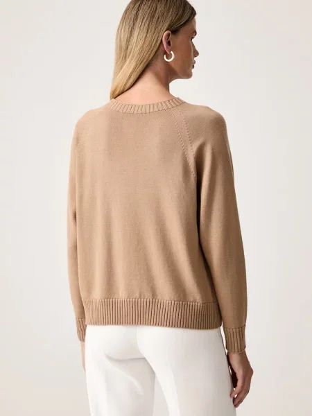 MM by Max Mara sweter wełniany MMLVIRGOLA brązowy
