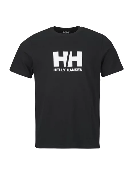 Majica Helly Hansen s kratkimi rokavi z avtogramom črna