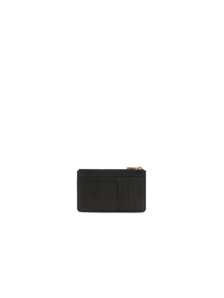 Portfel Dolce And Gabbana skórzany z logo czarny