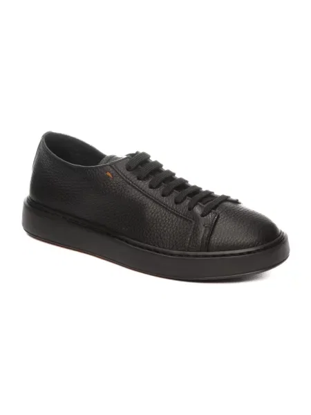 Sneakersy Santoni skórzane czarne