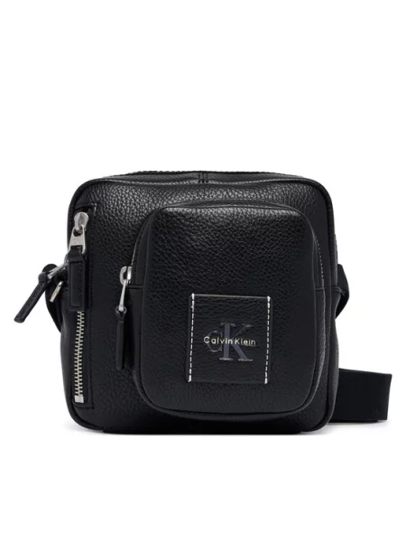 Calvin Klein Válltáska Bold Pebble Square Crossbody fekete