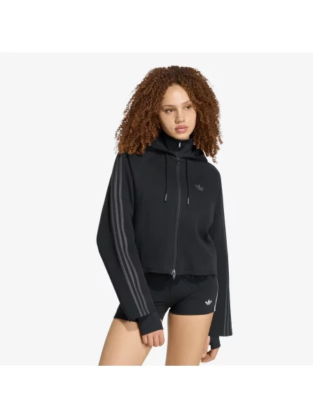 Decupat hanorac cu glugă Adidas Originals negru
