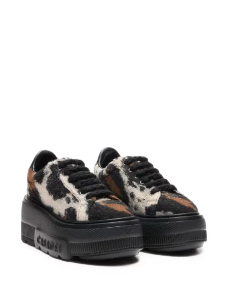 Top Casadei cu platformă negru
