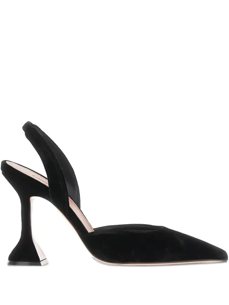 Pantofi cu toc Amina Muaddi slingback negru