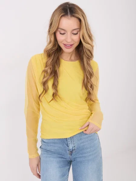 Bluza Italy Moda sa dugačkim rukavima žuta