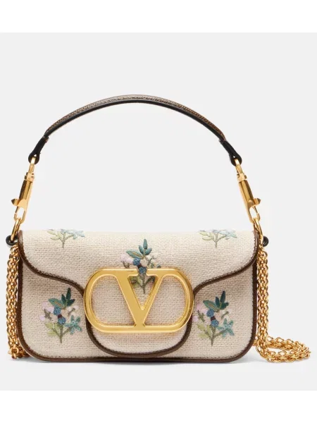 Top Valentino Garavani cu broderie bej